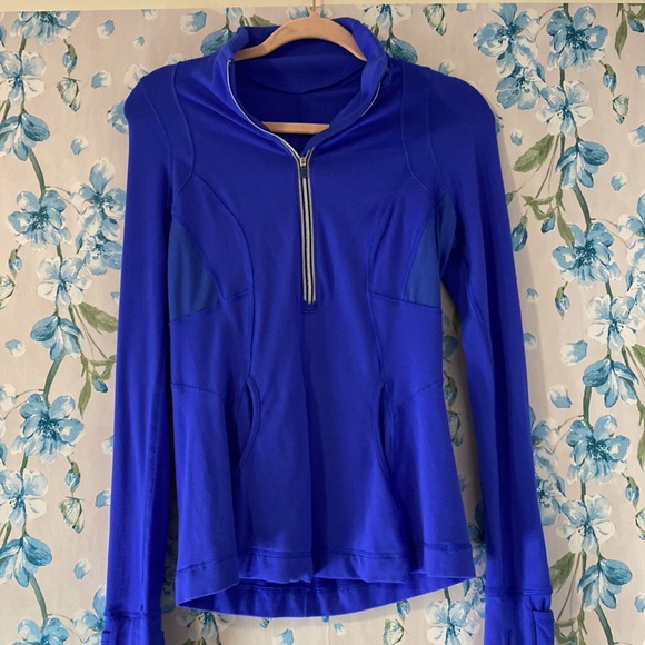 lululemon athletica Jackets & Blazers - Lululemon blue quarter zip jacket